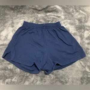 Dark blue dance shorts in the size small